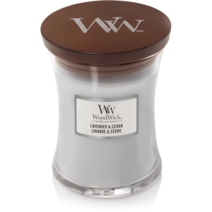 Woodwick Lavender & Cedar Medium Candle